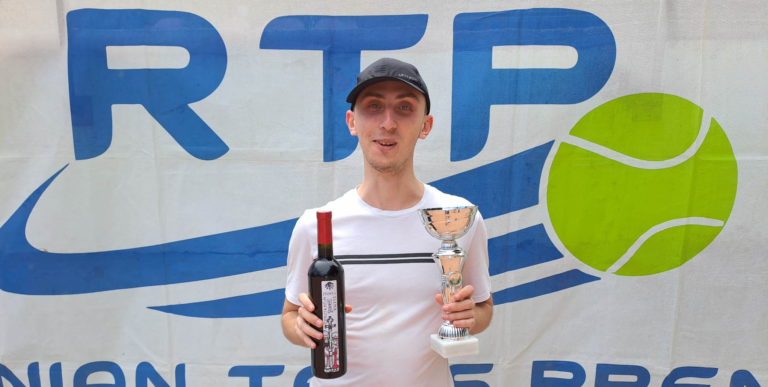 Vlad Costin Pața și-a adjudecat trofeul turneului de tenis, RTP 100 SILVER CUP 2023