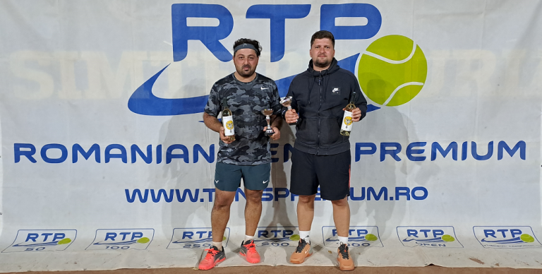 Cușu Răzvan-Nicola și Constantinescu Tiberiu au cucerit prima ediție a turneului de dublu masculin RTP 500 AGER NEWS CUP